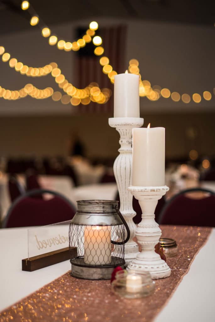Wedding Candlestick Table Decor