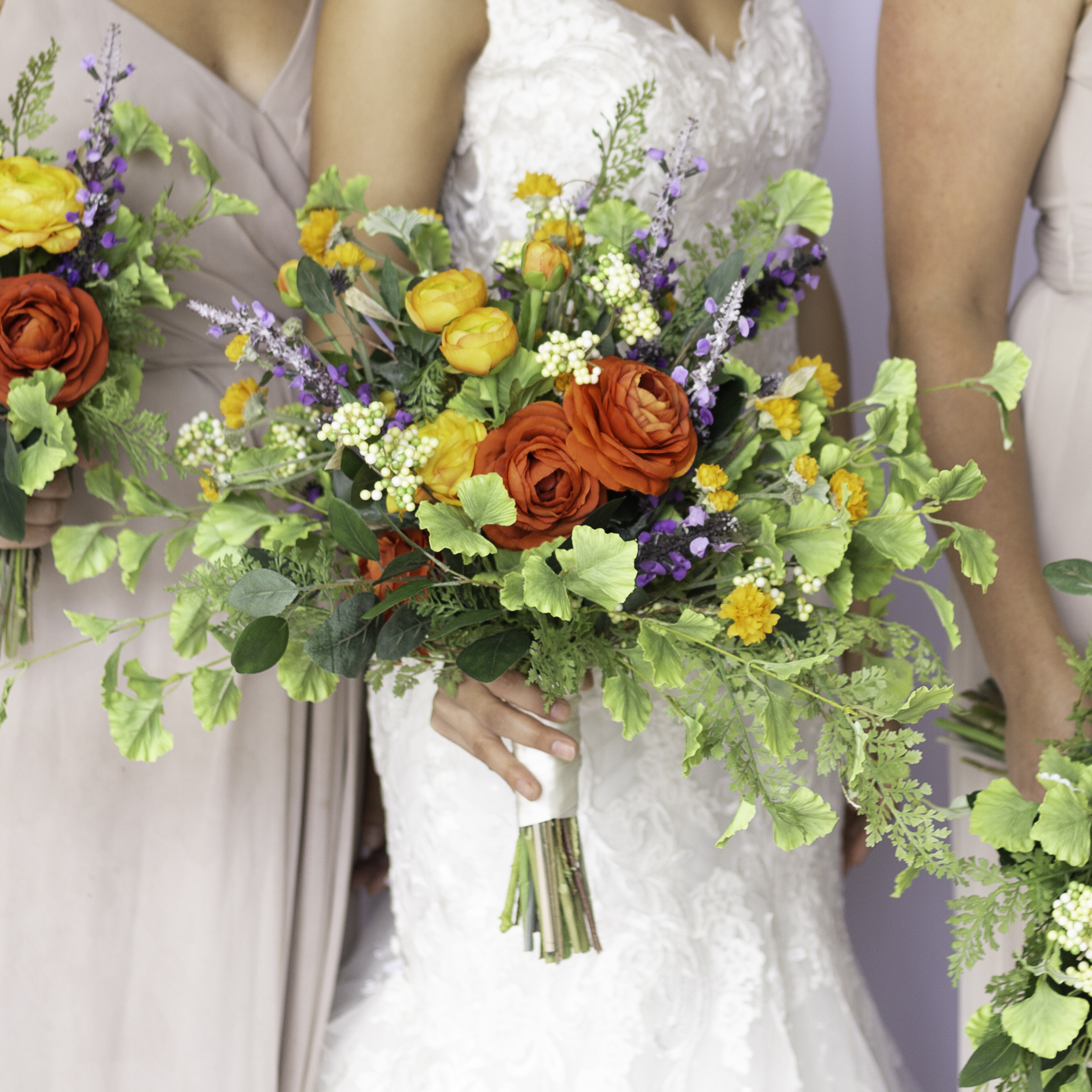 Bright and Colorful Wedding Bouquets