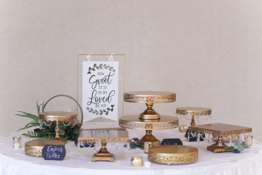 Gold Decor Snack Table
