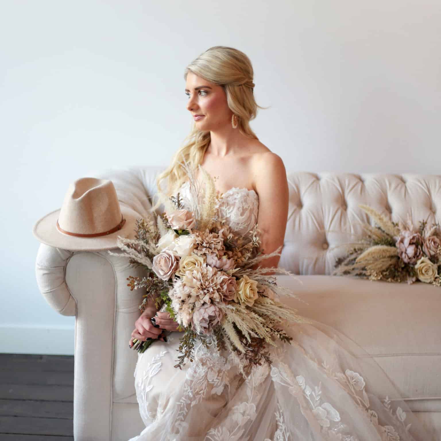 Boho Pampas Bridal Bouquet