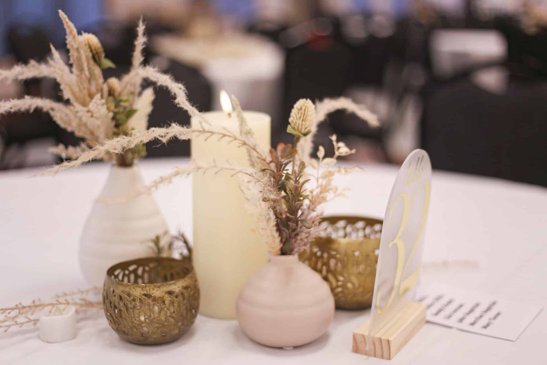 Neutral Boho Bud Vases Rentals