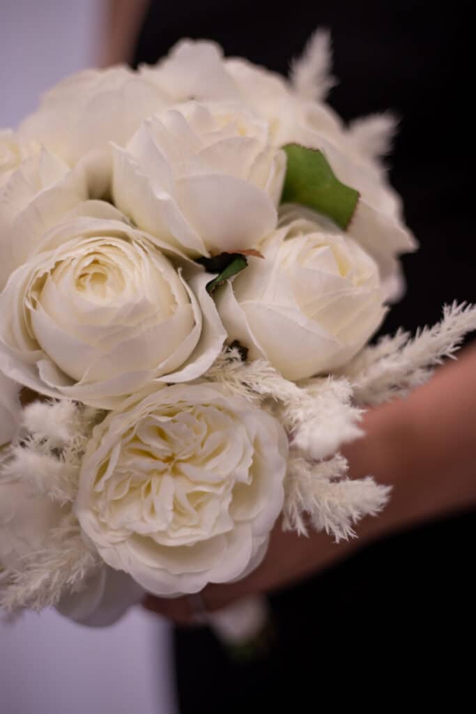 Debra White Round Wedding Flowers Bouquets