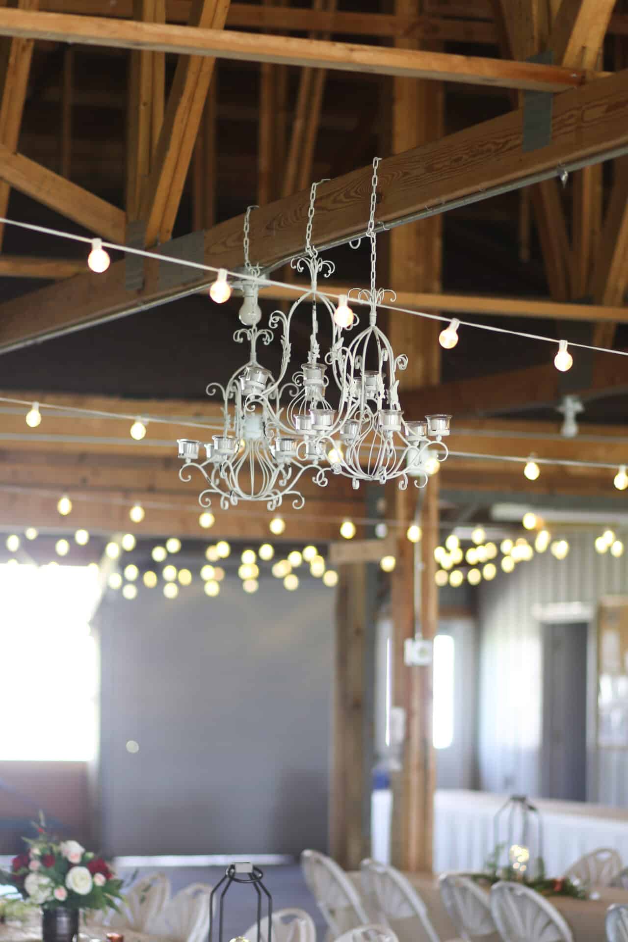 Chandelier Rustic Wedding Decor