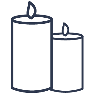 battery operated candles icon