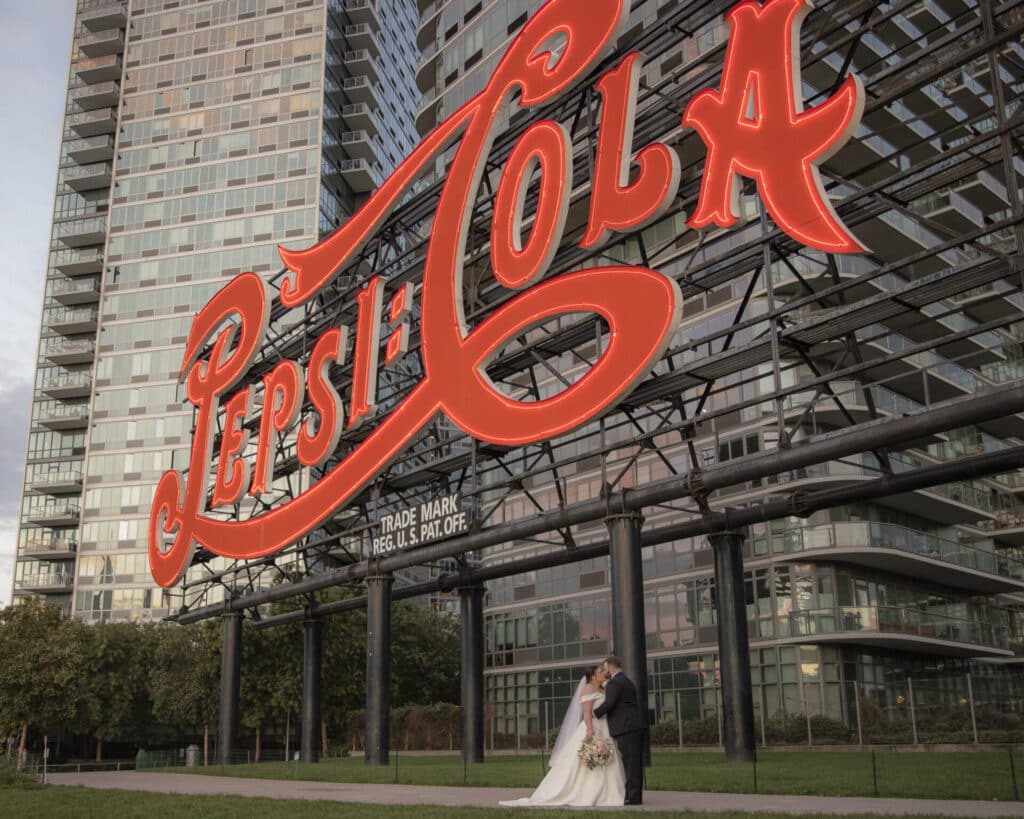Pepsi Cola Sign New York Wedding