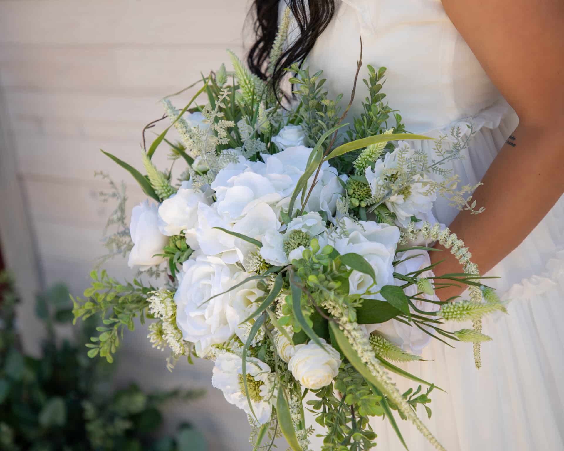 Mary Elizabeth White Wedding Flower Bouquet