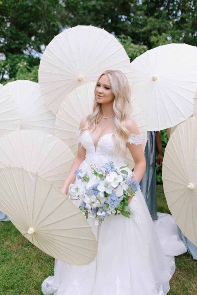 Blue And White Wedding Flowers