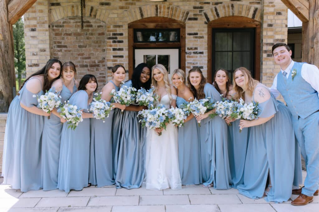 Blue And White Wedding Flowers