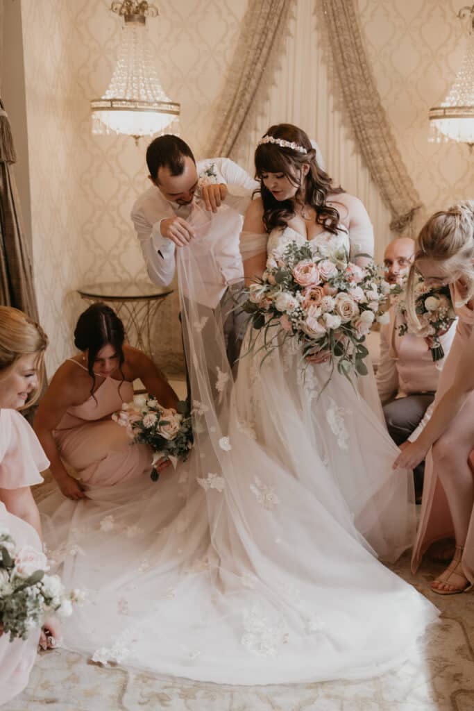 Lindsey Sue Pink Silk Wedding Flowers