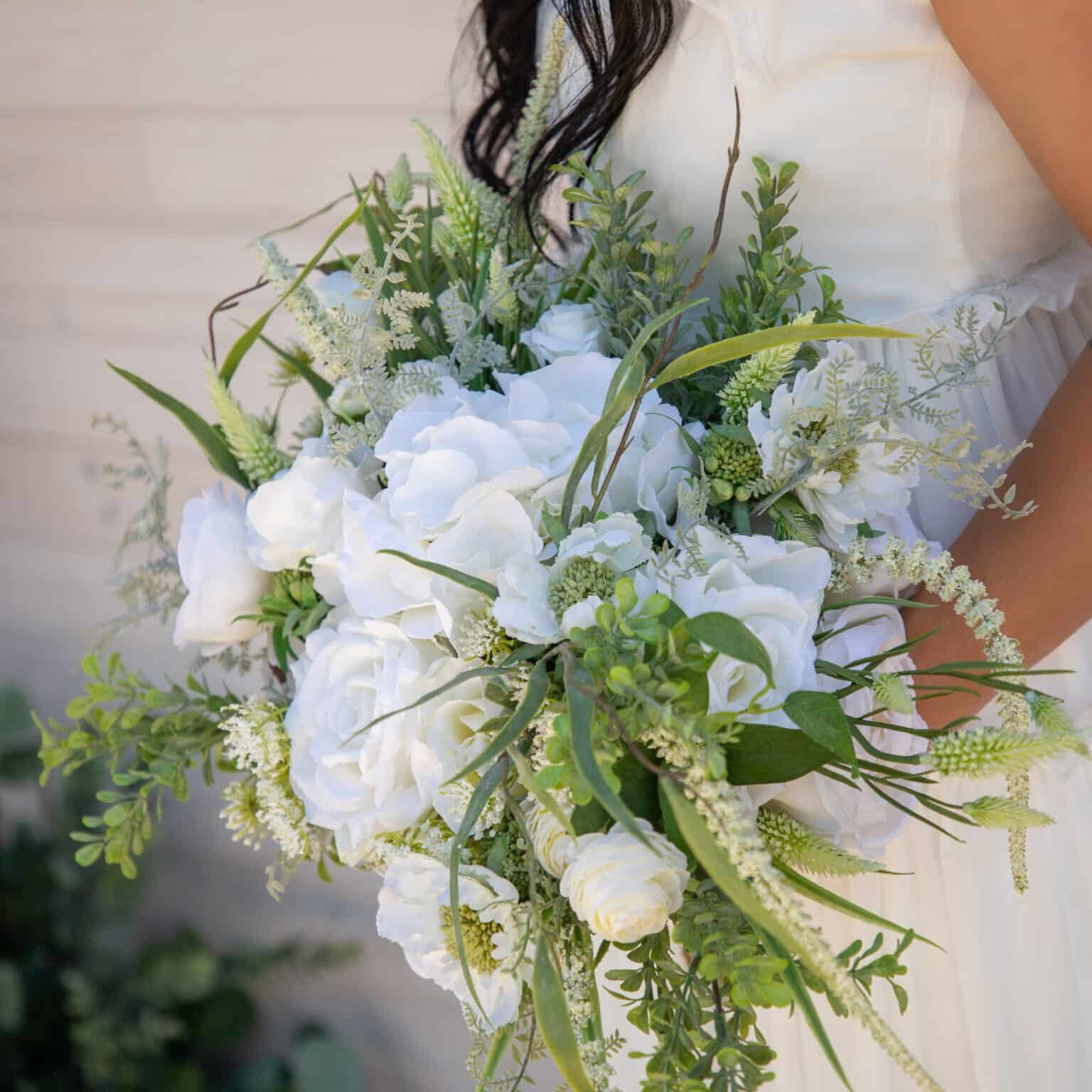 Mary Elizabeth White Wedding Flower Bouquet